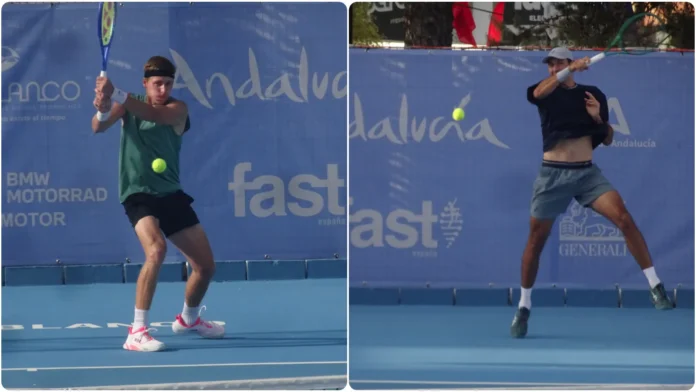 Ilya Ivashka y Chris Rodesch durante las semifinales del ATP Challenger Ciudad de Pozoblanco 2026.