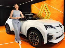Muguruza celebró el décimo aniversario de su Roland Garros con un rombo cromado Garbiñe Muguruza durante su presentación como nueva embajadora de Renault España en el décimo aniversario de su título de Roland Garros.