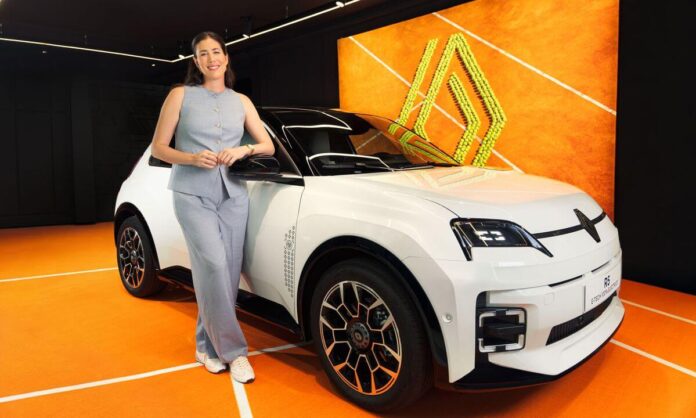 Garbiñe Muguruza durante su presentación como nueva embajadora de Renault España en el décimo aniversario de su título de Roland Garros.