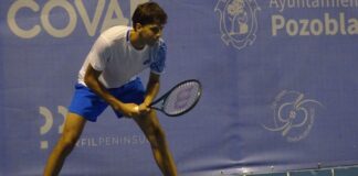 Izan Almazán sigue soñando en Pozoblanco y ya está en cuartos de final tras superar a Palan Izan Almazán durante su partido de octavos de final del ATP Challenger Ciudad de Pozoblanco 2026
