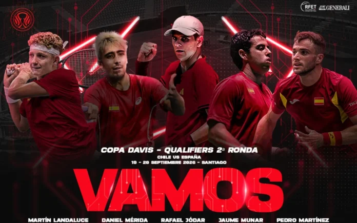 Jódar y Mérida lideran la nueva Selección Española Rafael Jódar y Daniel Mérida en la Selección Española de Tenis para la Copa Davis