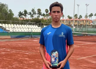 Alberto Peña, campeón del Tennis Europe U14 de Maspalomas
