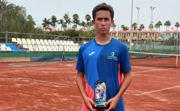 Alberto Peña conquista el Tennis Europe U14 de Maspalomas Alberto Peña, campeón del Tennis Europe U14 de Maspalomas