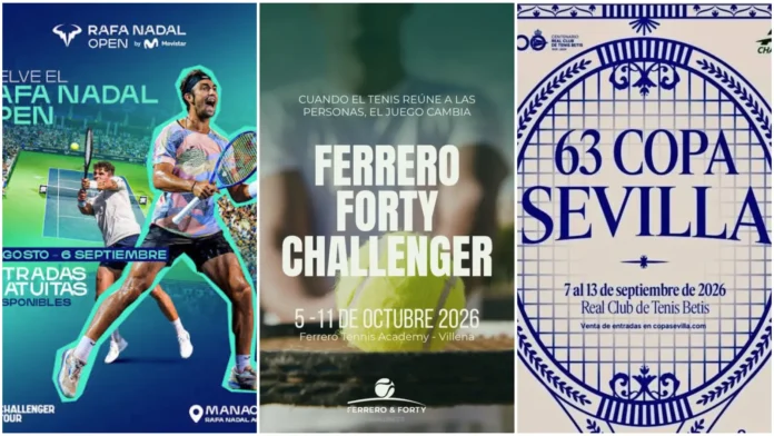 ATP Challenger 2026: Manacor, Sevilla y Villena ATP Challenger 2026 en Manacor, Sevilla y Villena