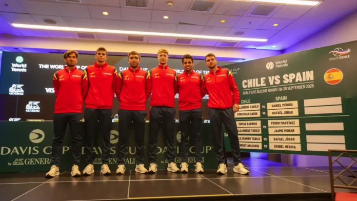 Rafael Jódar y Daniel Mérida, representantes de España en la Copa Davis ante Chile.