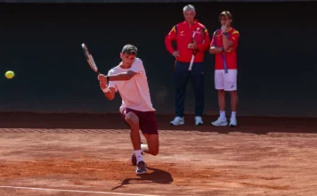 España ya está en Santiago y prepara la Copa Davis ante Chile Selección española de tenis prepara la Copa Davis ante Chile en Santiago