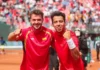 España supera a Chile y vuelve a la Final 8 de la Copa Davis Jaume Munar y Pedro Martínez celebran la clasificación de España para la Final 8 de la Copa Davis.