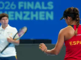 España ya prepara en Shenzhen su duelo ante Kazajistán en la BJK Cup Selección española de tenis durante su preparación para las Finales de la Billie Jean King Cup 2026 en Shenzhen.