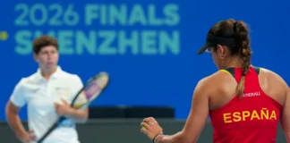 España ya prepara en Shenzhen su duelo ante Kazajistán en la BJK Cup Selección española de tenis durante su preparación para las Finales de la Billie Jean King Cup 2026 en Shenzhen.