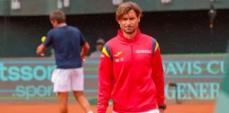 David Ferrer dejará de ser capitán de España en la Copa Davis a final de 2026 David Ferrer, capitán de la selección española de Copa Davis, durante un acto oficial.
