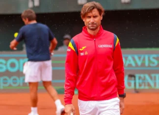 David Ferrer dejará de ser capitán de España en la Copa Davis a final de 2026 David Ferrer, capitán de la selección española de Copa Davis, durante un acto oficial.