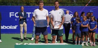 Djere y Kittay y Yuzuki triunfaron en el IX Ferrero & Forty Challenger 100 Laslo Djere posa con el trofeo de campeón del Ferrero & Forty Challenger 100 de Villena 2026.