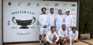 Pedro Nieto y Javi Martínez, campeones de la Copa Potter +45 con España Pedro Nieto y Javi Martínez con el equipo español campeón de la Copa Potter +45 de 2026.