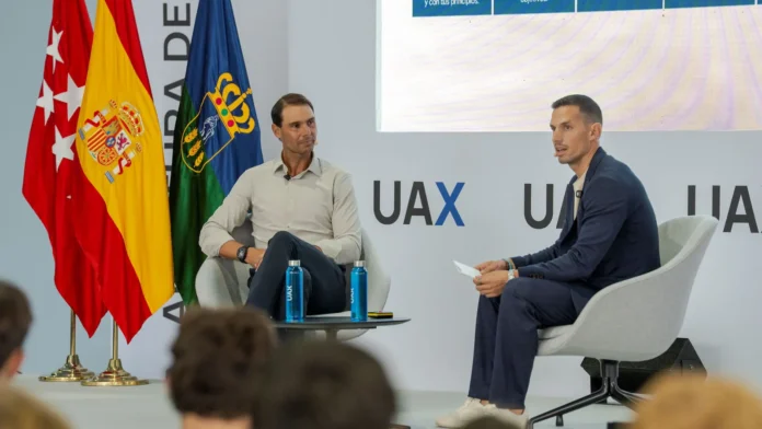 Rafa Nadal inaugura el curso 2026-2027 de UAX Rafa Nadal Rafa Nadal durante la inauguración del curso 2026-2027 de la Escuela Universitaria UAX Rafa Nadal.