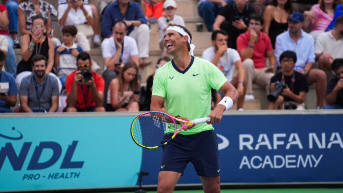 Rafa Nadal en el Rafa Nadal Academy Slam Rafa Nadal durante el Rafa Nadal Academy Slam en Manacor